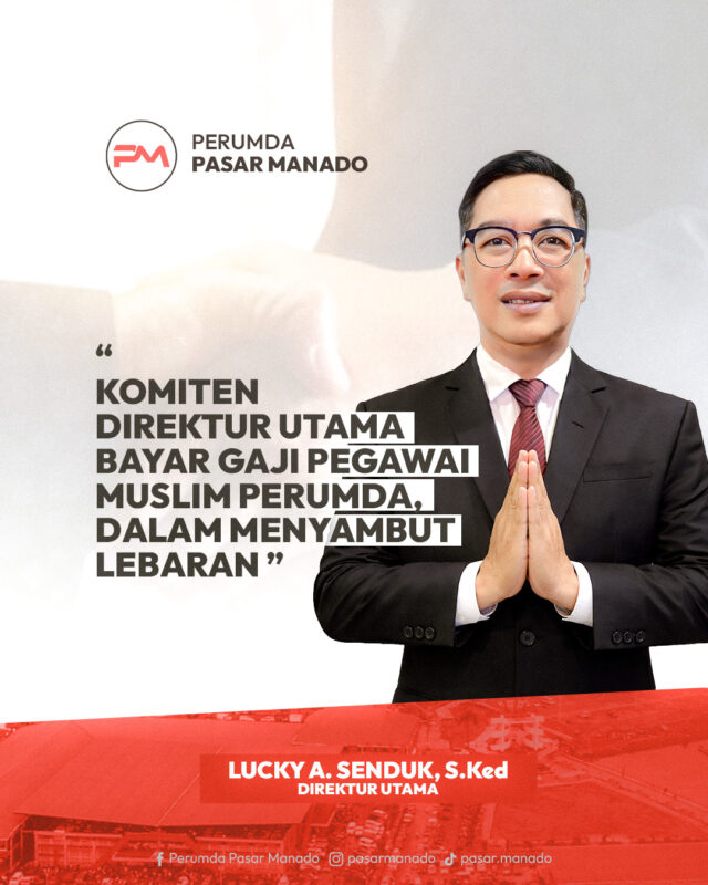 perumda pasar manado bayar gaji lebih awal