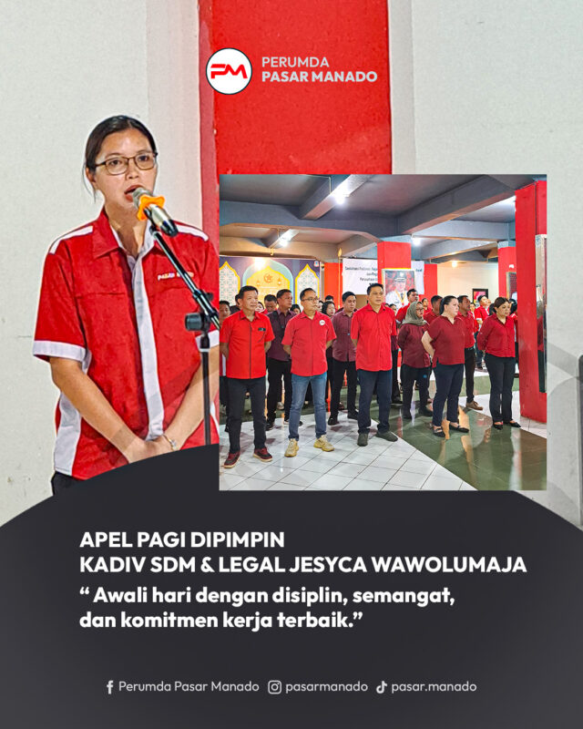 Apel Pagi Pegawai Perumda Pasar Manado