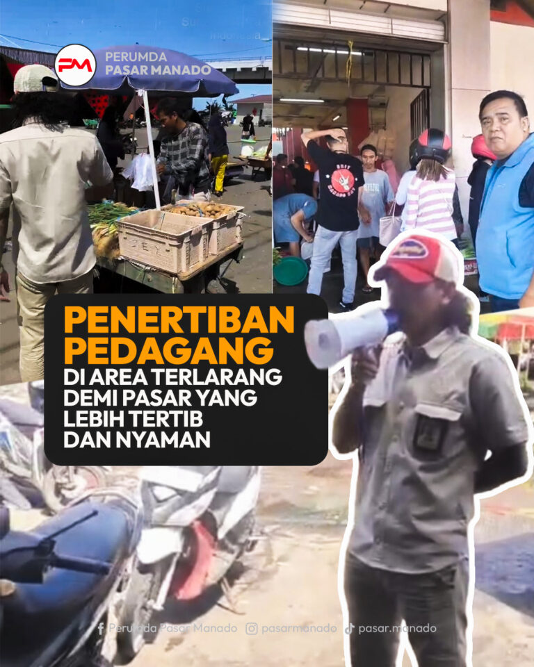 Penertiban Pedagang Liar di Pasar Jengki Bersehati Terus Dilakukan.