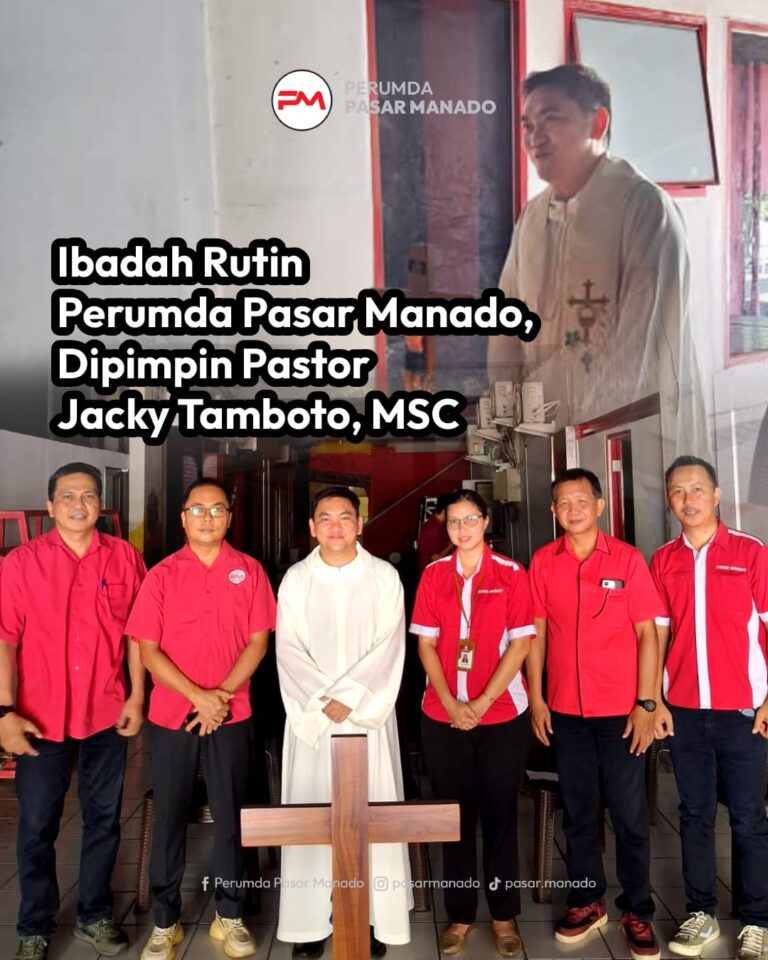ibadah rutin perumda pasar manado