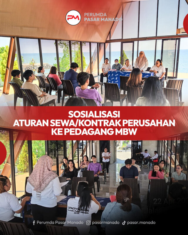 sosialisasi sewa lahan mbw perumda pasar manado