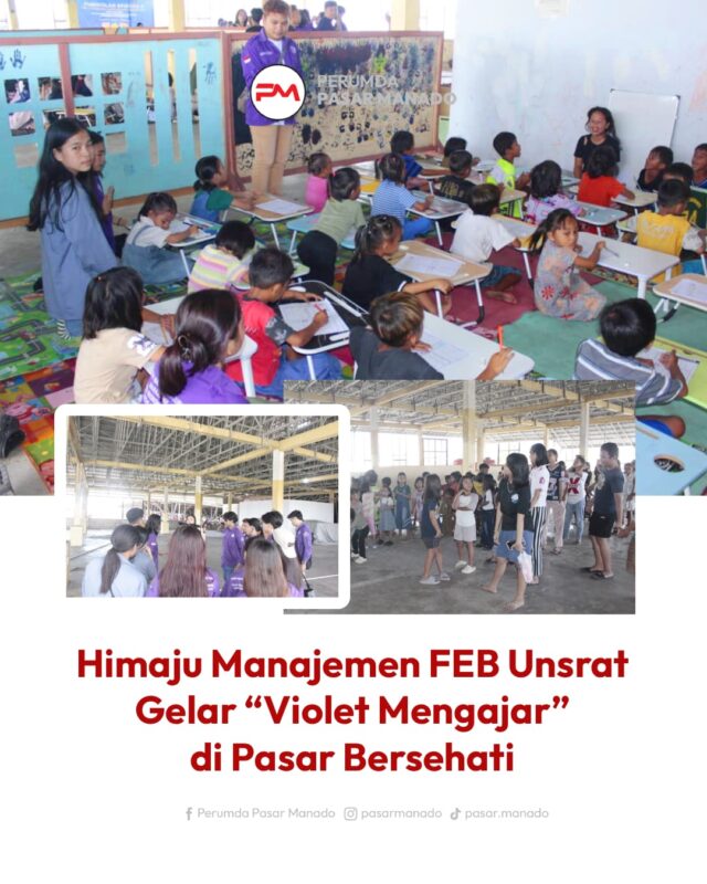 violet mengajar pasar bersehati
