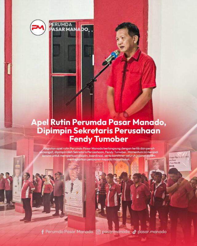 apel pagi perumda pasar manado