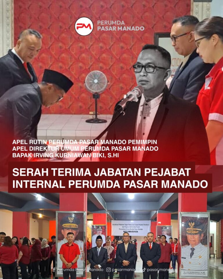 serah terima jabatan perumda pasar manado