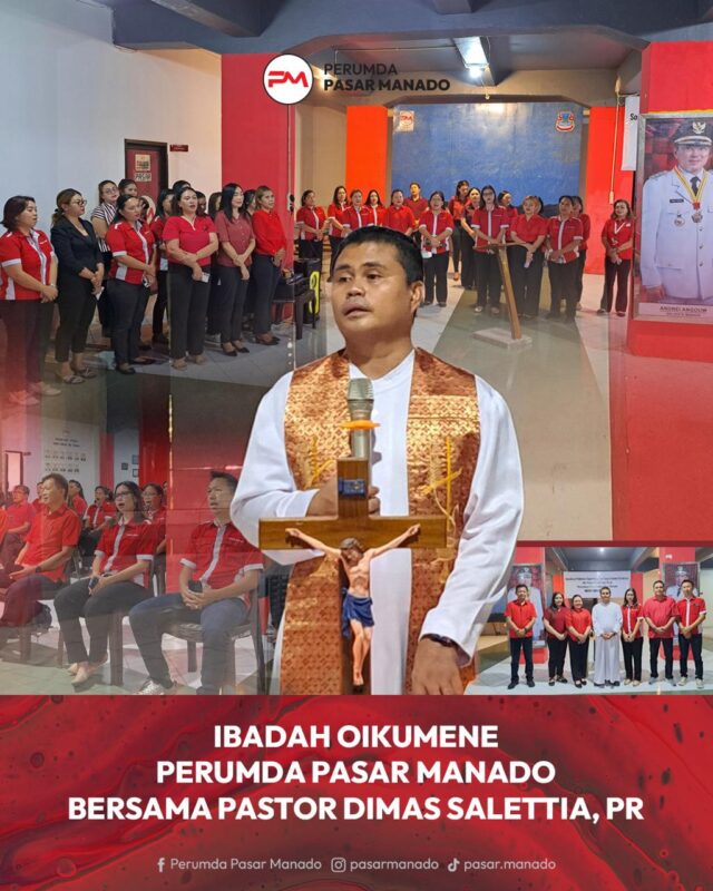 ibadah pegawai perumda pasar manado