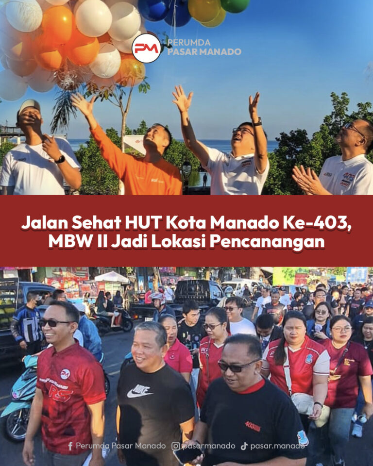 jalan sehat hut ke-403 kota manado
