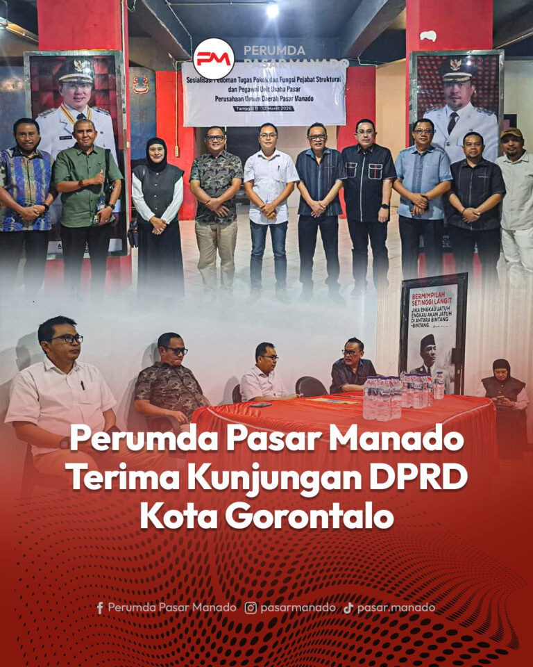 Perumda Pasar Manado Terima Kunjungan Kerja Komisi III DPRD Kota Gorontalo