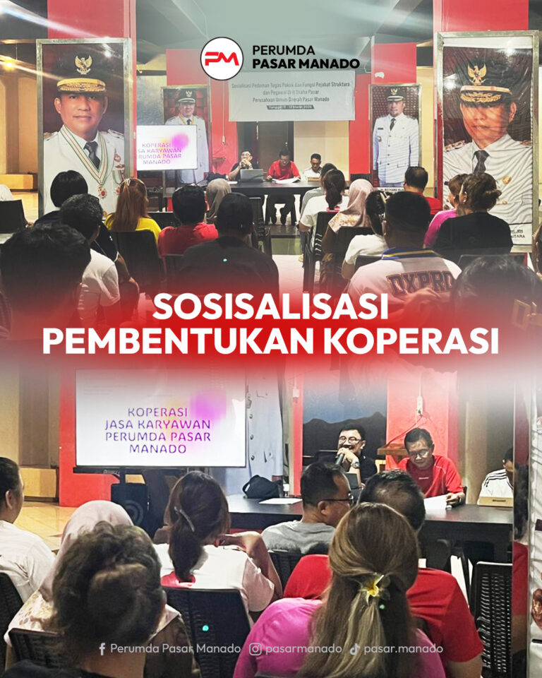 pembentukan koperasi pegawai perumda pasar manado