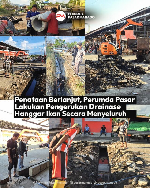 Penataan Hanggar Ikan Perumda Pasar Manado