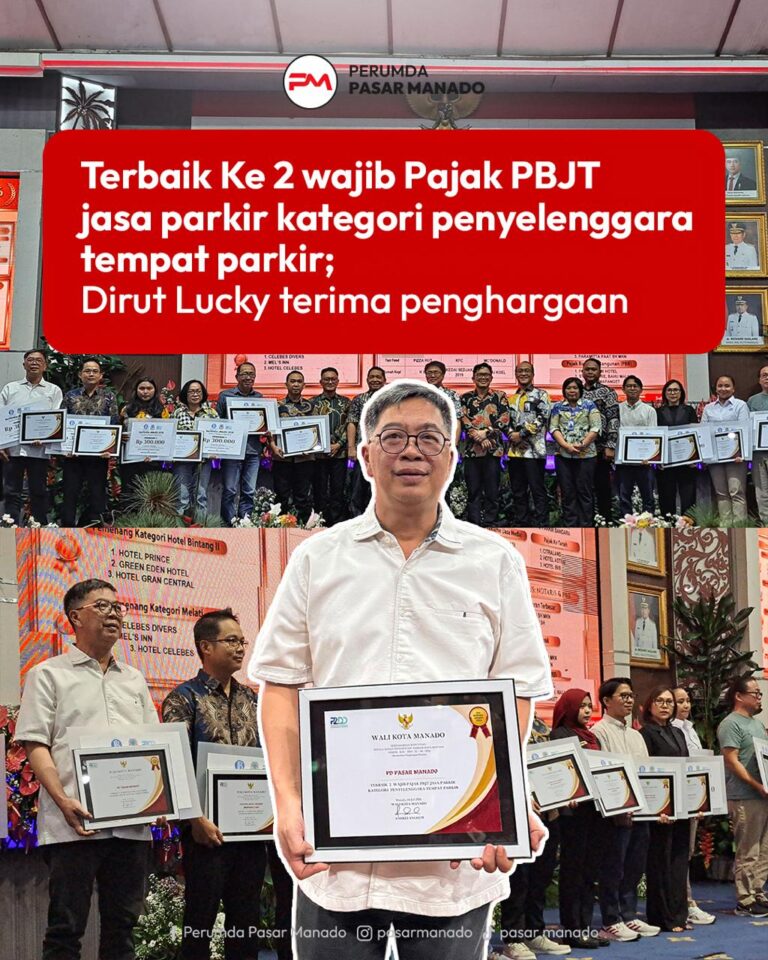 Perumda Pasar Manado raih penghargaan wajib pajak
