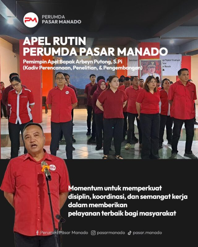 apel rutin perumda pasar manado