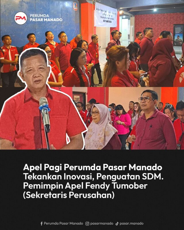 Apel Pagi Perumda Pasar Manado Tekankan Inovasi, SDM dan Tata Kelola