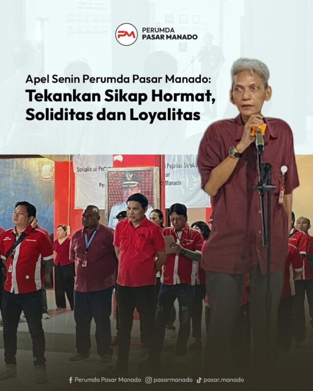 Apel Pagi Perumda Pasar Manado Tekankan Soliditas dan Loyalitas