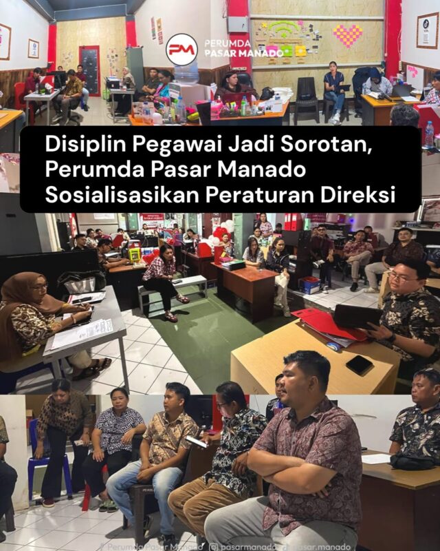 Disiplin Pegawai Jadi Sorotan Perumda Pasar Manado