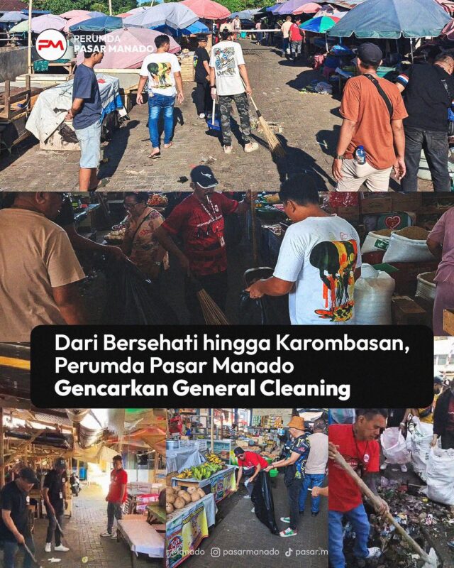 General Cleaning Perumda Pasar Manado