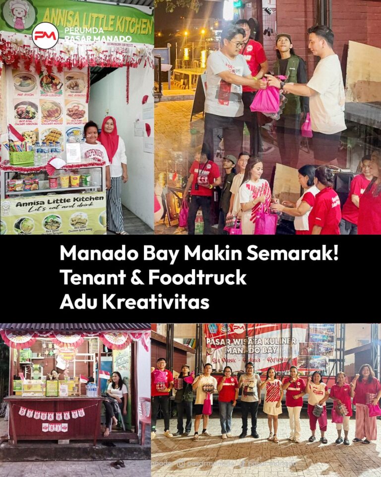 Manado Bay Makin Semarak, Tenant dan Food Truck Adu Kreativitas Meriahkan HUT RI ke-81