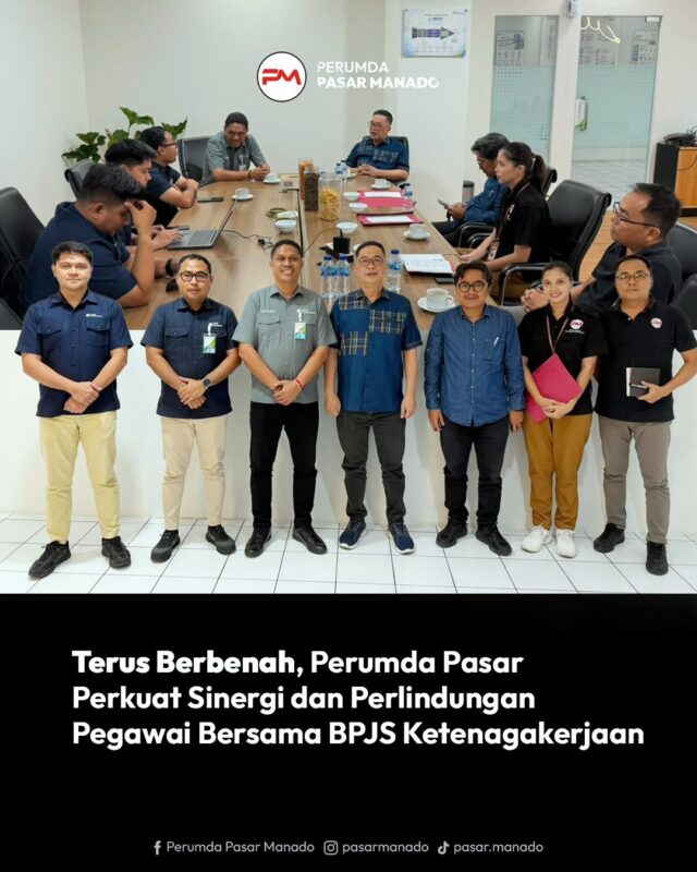 Perumda Pasar Manado Perkuat Sinergi dan Perlindungan Pegawai Bersama BPJS Ketenagakerjaan