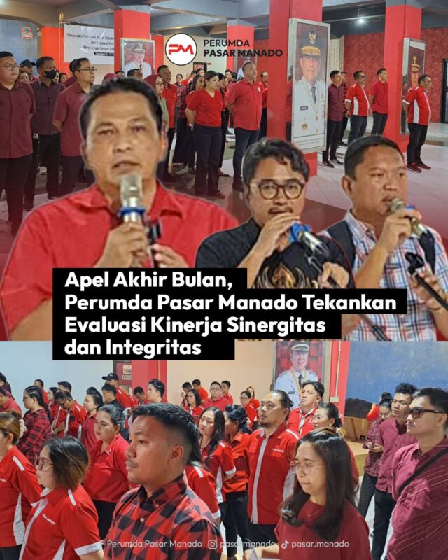 apel akhir bulan Perumda Pasar Manado