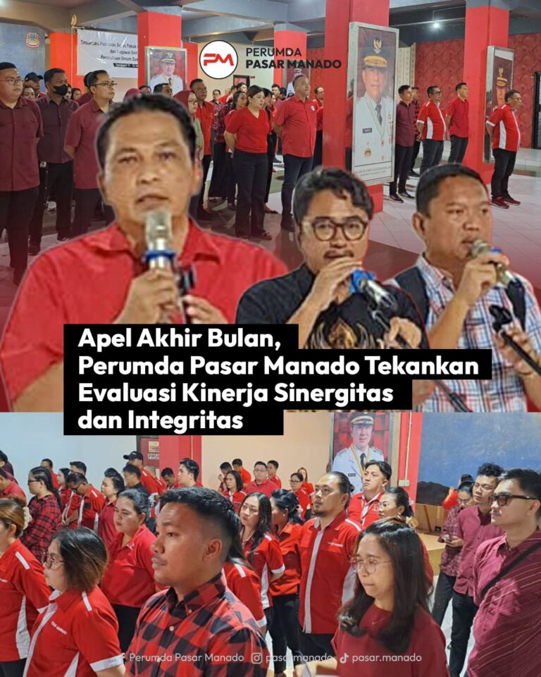 apel akhir bulan Perumda Pasar Manado