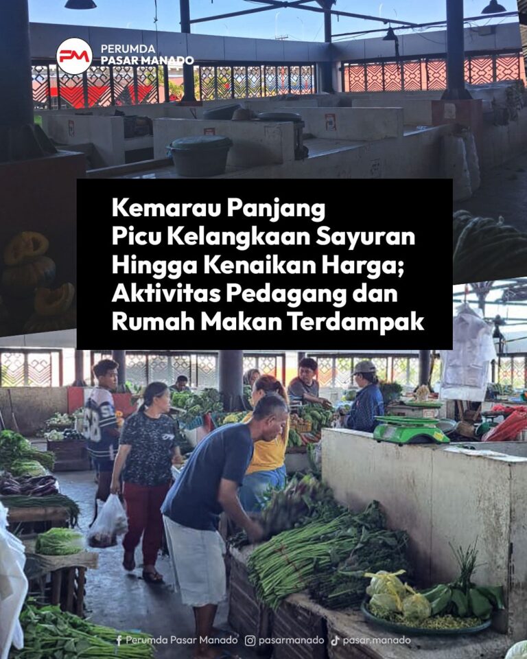 kenaikan harga sayuran di Manado
