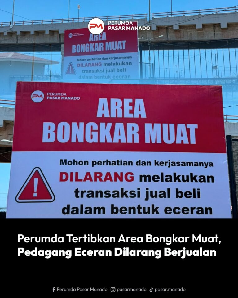penertiban area bongkar muat Pasar Bersehati