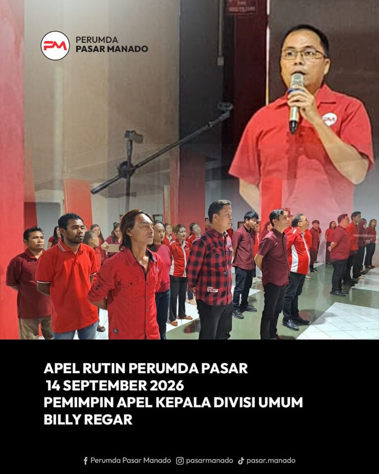 Apel Pagi Perumda Pasar Manado Tekankan Disiplin dan Tanggung Jawab Pegawai