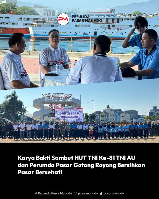 Karya Bakti TNI Pasar Bersehati