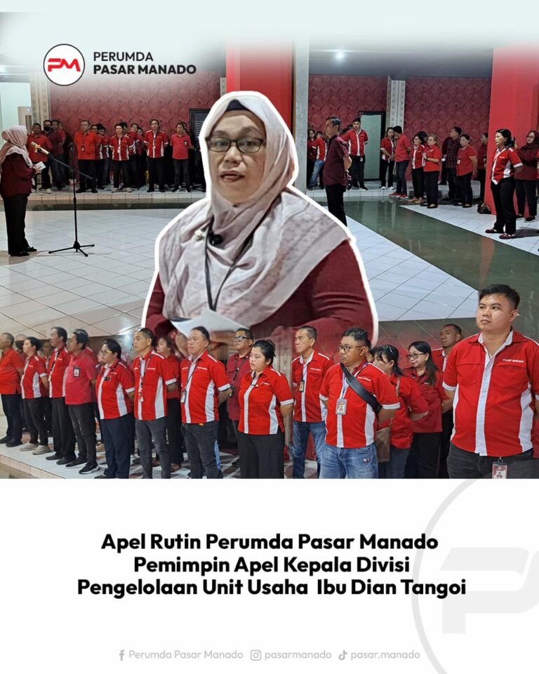 Apel Pagi Perumda Pasar Manado Restrukturisasi Unit Pasar Bersehati