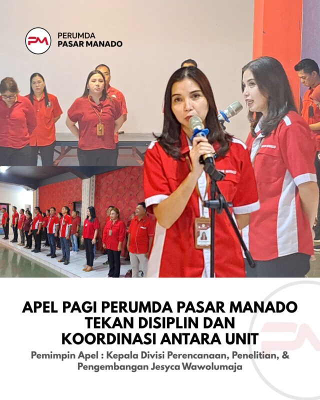 Apel Pagi Perumda Pasar Manado Tekankan Disiplin dan Koordinasi