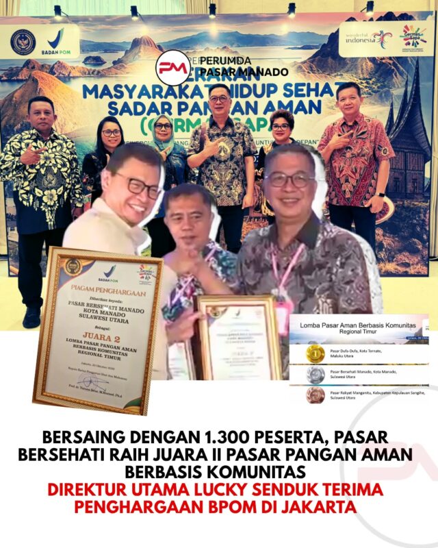Pasar Bersehati Juara II Pasar Pangan Aman