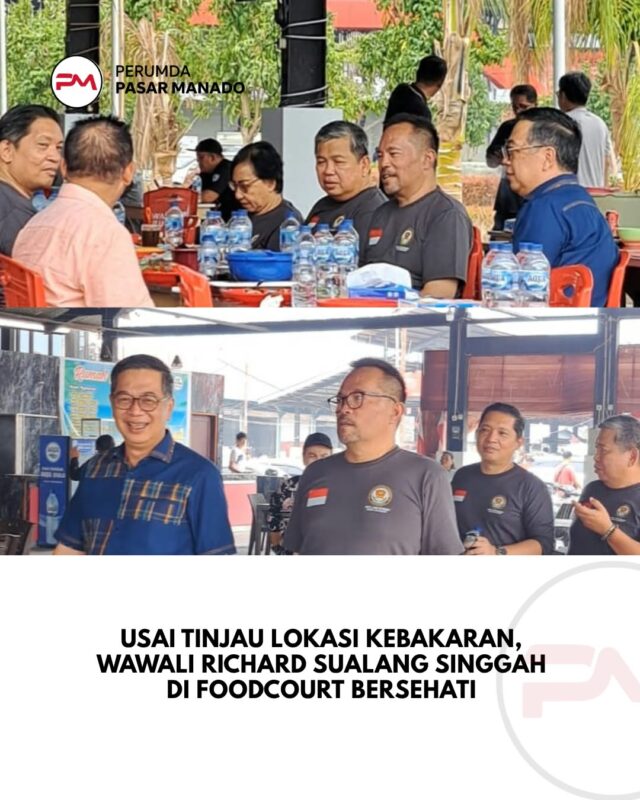 Richard Sualang Kunjungi Foodcourt Pasar Bersehati Manado