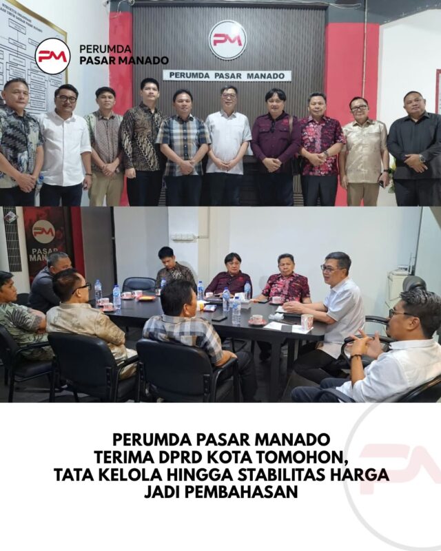 kunjungan DPRD Kota Tomohon ke Perumda Pasar Manado