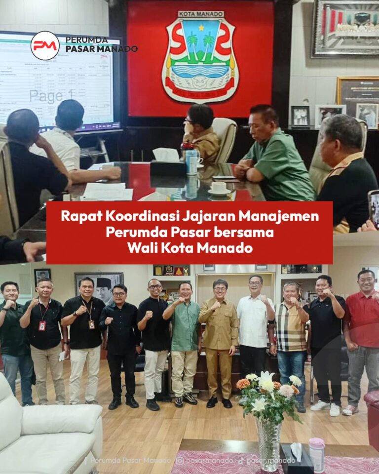 rapat koordinasi Perumda Pasar Manado